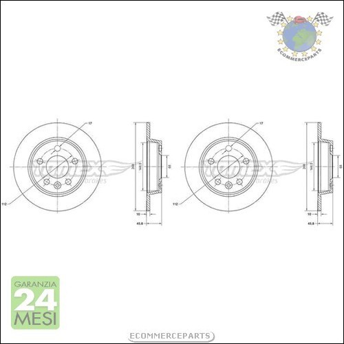 Kit dischi freno tomex - kit,